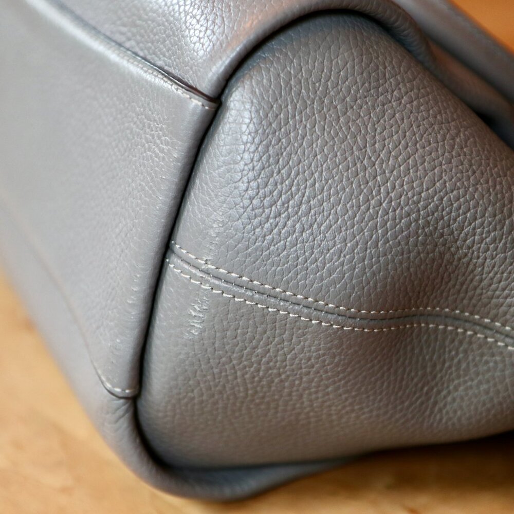 Coach Elise Grey Sachel EUC - Picture 6 of 16